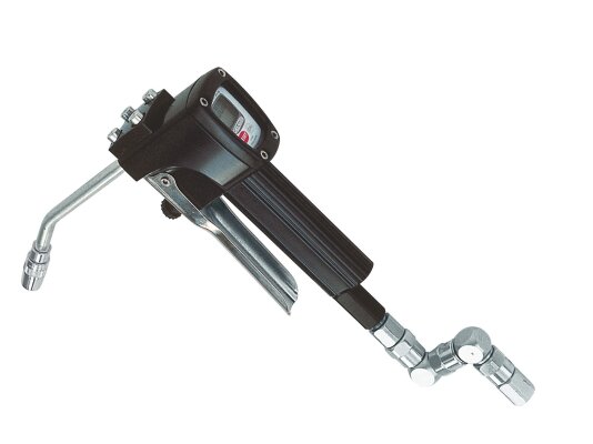 Piusi Greaster lubrication pistol (g/kg, rigid spout, Z-bend adapter), art: F0043100A.