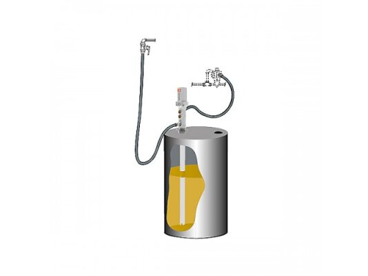 Oil draining kit with PM 4, 3:1 pump for barrel art. 379404