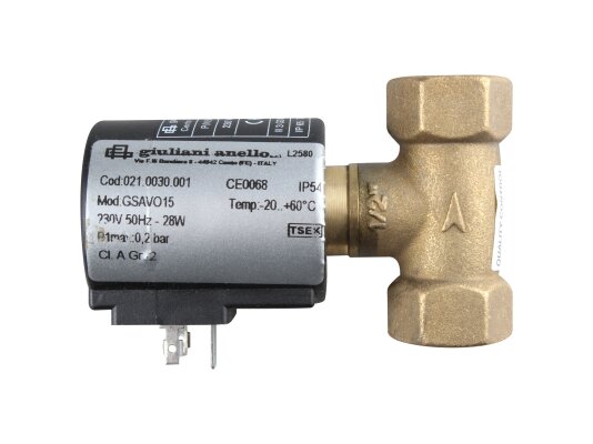Gas electromagnetic valve Giuliani Anello GSAVO15, art: 021.0030.001.