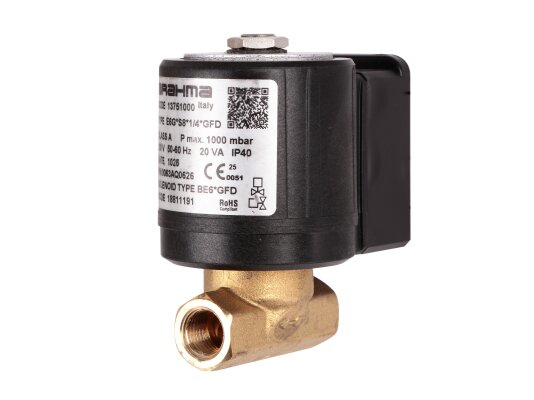Brahma E6G*S8*1/4*GFD 13751000 Gas Electromagnetic Valve