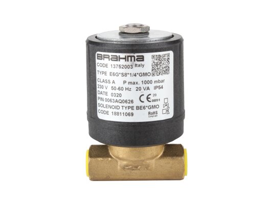 Brahma E6G*S8*1/4*GMO 13752003 Gas Electromagnetic Valve