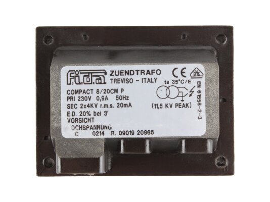 FIDA Compact 8/20 CM P Ignition Transformer, art: TF082D.