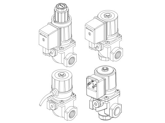 Brahma E8/SB4*CFD Gas Electromagnetic Valve, art: 13671201