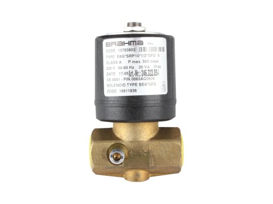 Brahma E6G*SRP10*1/2*GFD5 13763802 Gas Electromagnetic Valve