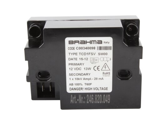 Brahma TCD1FSV C00340098 Ignition Transformer