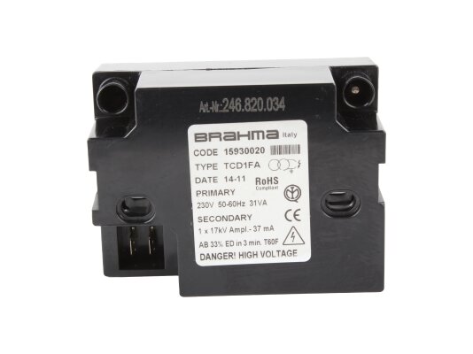 Brahma TCD1FA 15930020 Ignition Transformer