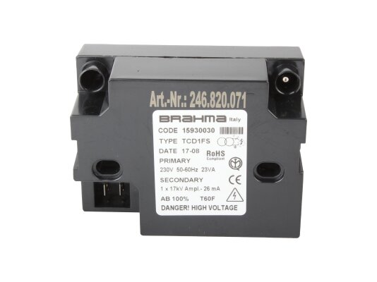 Brahma TCD1FS Ignition Transformer 15930030
