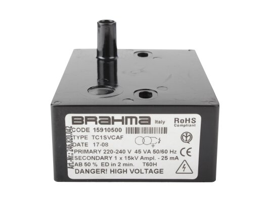 Brahma TC1SVCAF 15910500 ignition transformer