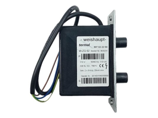 Weishaupt W-ZG 02 110V ignition transformer, art: 603204.