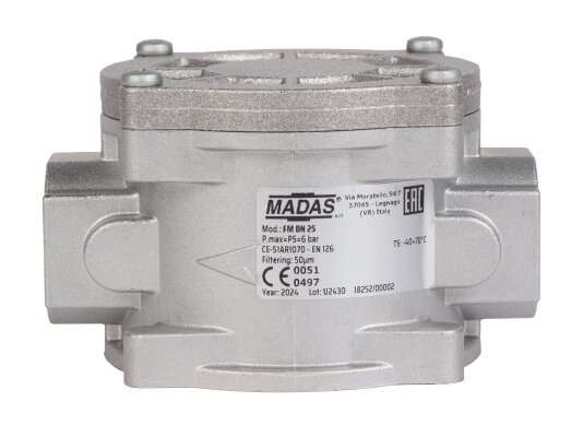 Gas filter Madas FM DN 25 6 bar, art: FM040000.