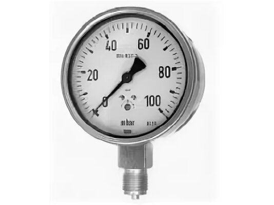 Oilon Pressure Gauge 612.20.100, 100 mbar, art: 34021096.