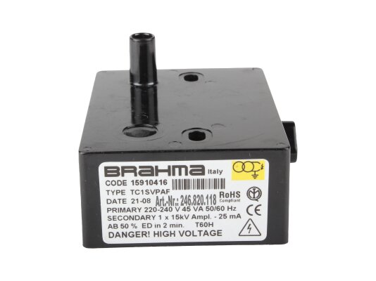 Brahma TC1SVPAF Ignition Transformer 15910416