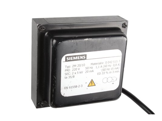 Siemens ZM 20/10 00425157 ignition transformer