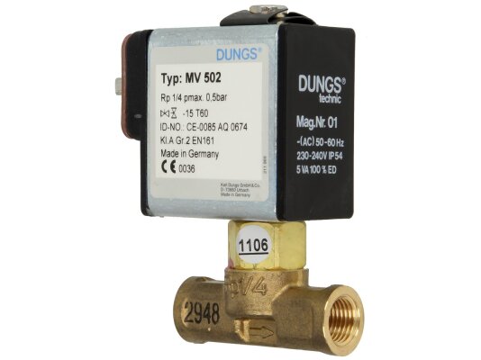 Dungs MV 502 Gas Electromagnetic Valve, 24-28 V, Art: 231095