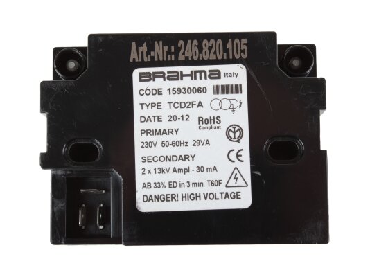 Brahma TCD2FA 15930060 ignition transformer